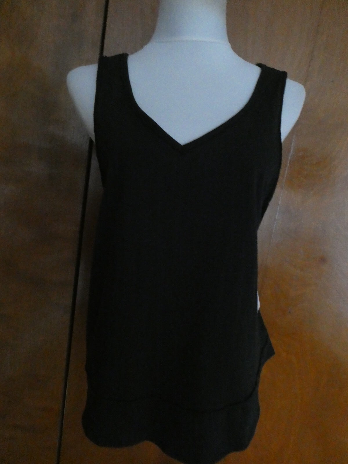 Free People women's black pullover 100% cotton strap top size Medium