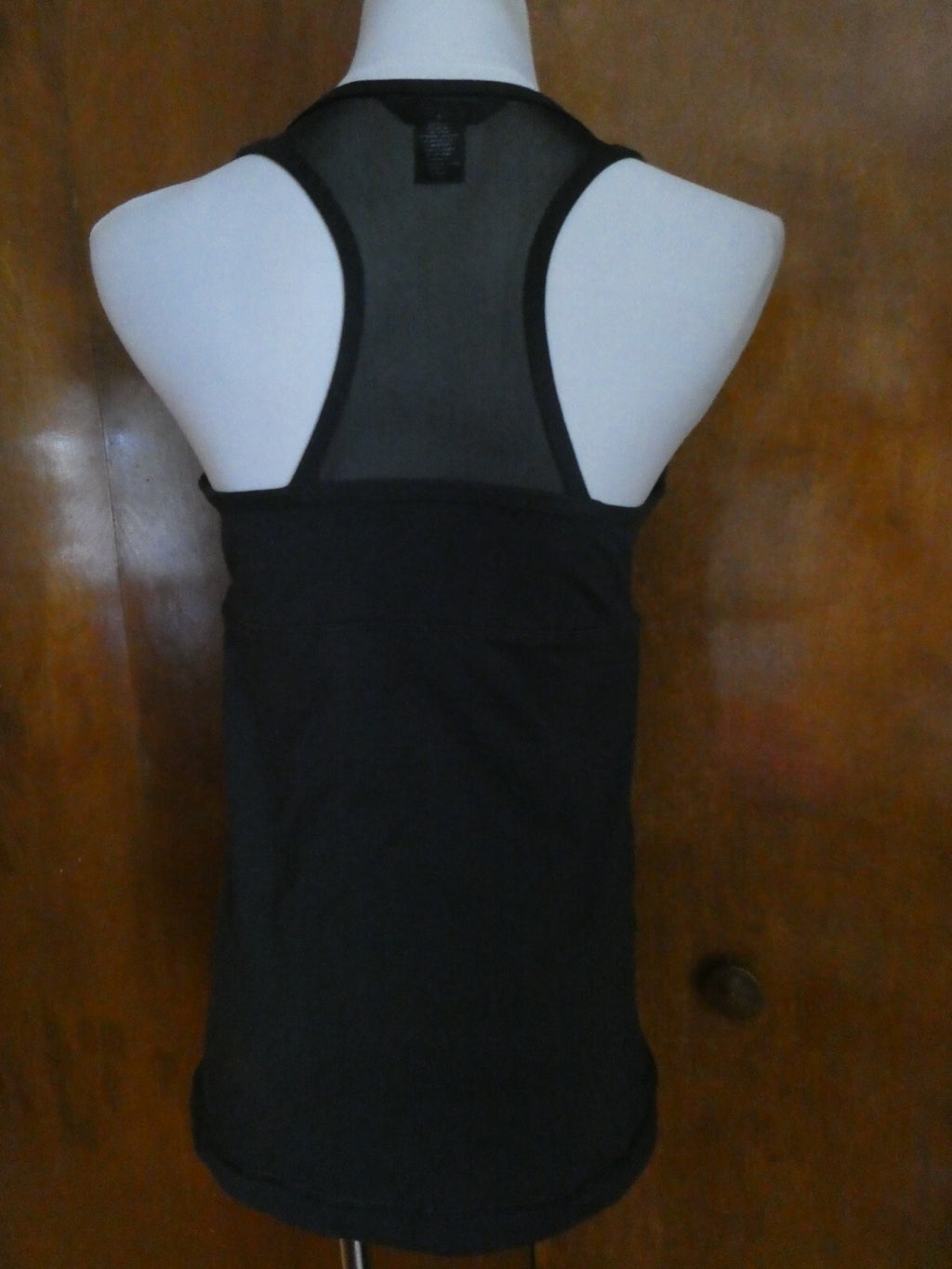 Eddie Bauer Women’s Black Sport Perfect Bra Yoga Fitness Mesh Tank Size Large