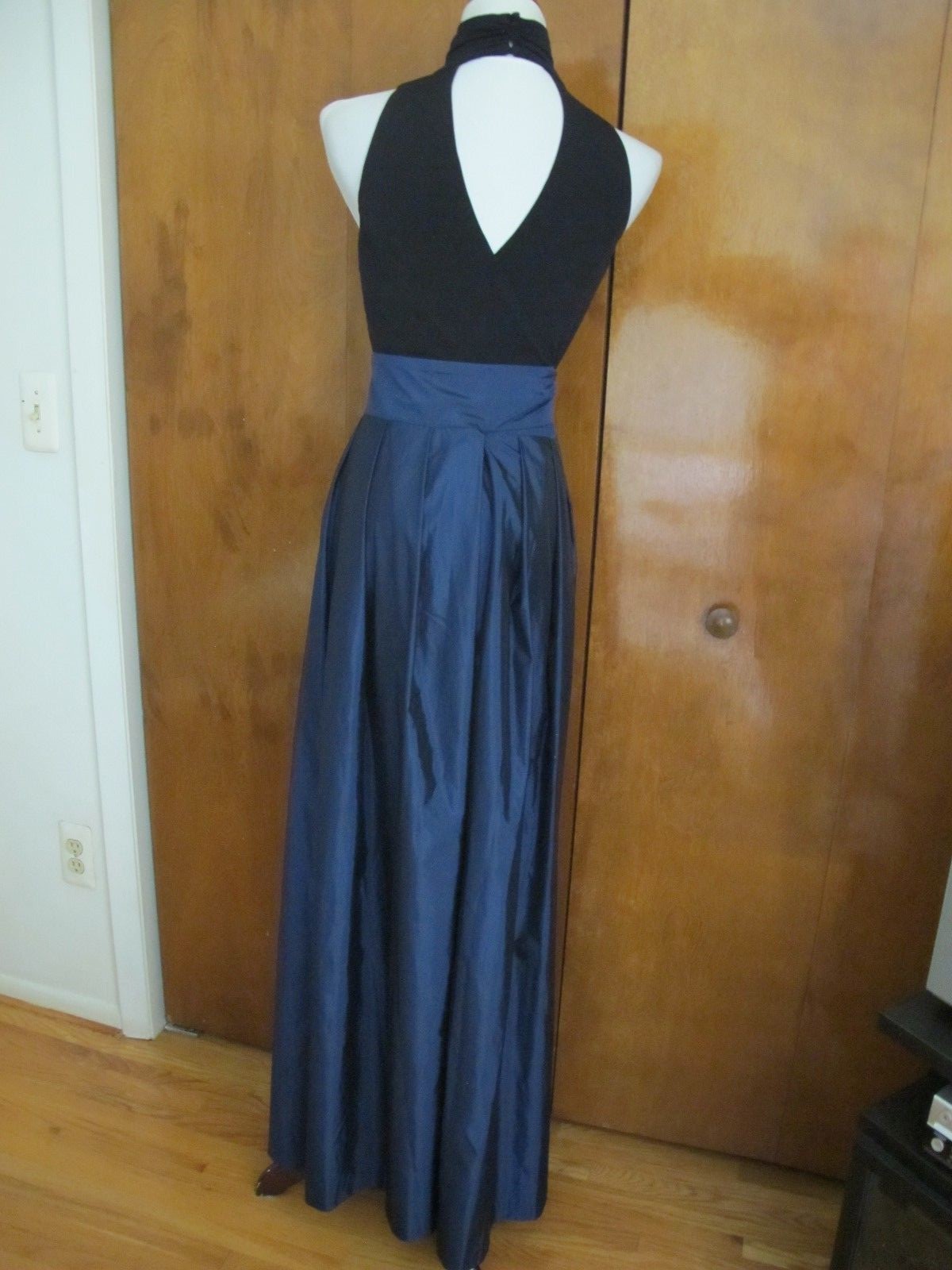 Ralph Lauren women's black blue fit and flare silhouette dress new