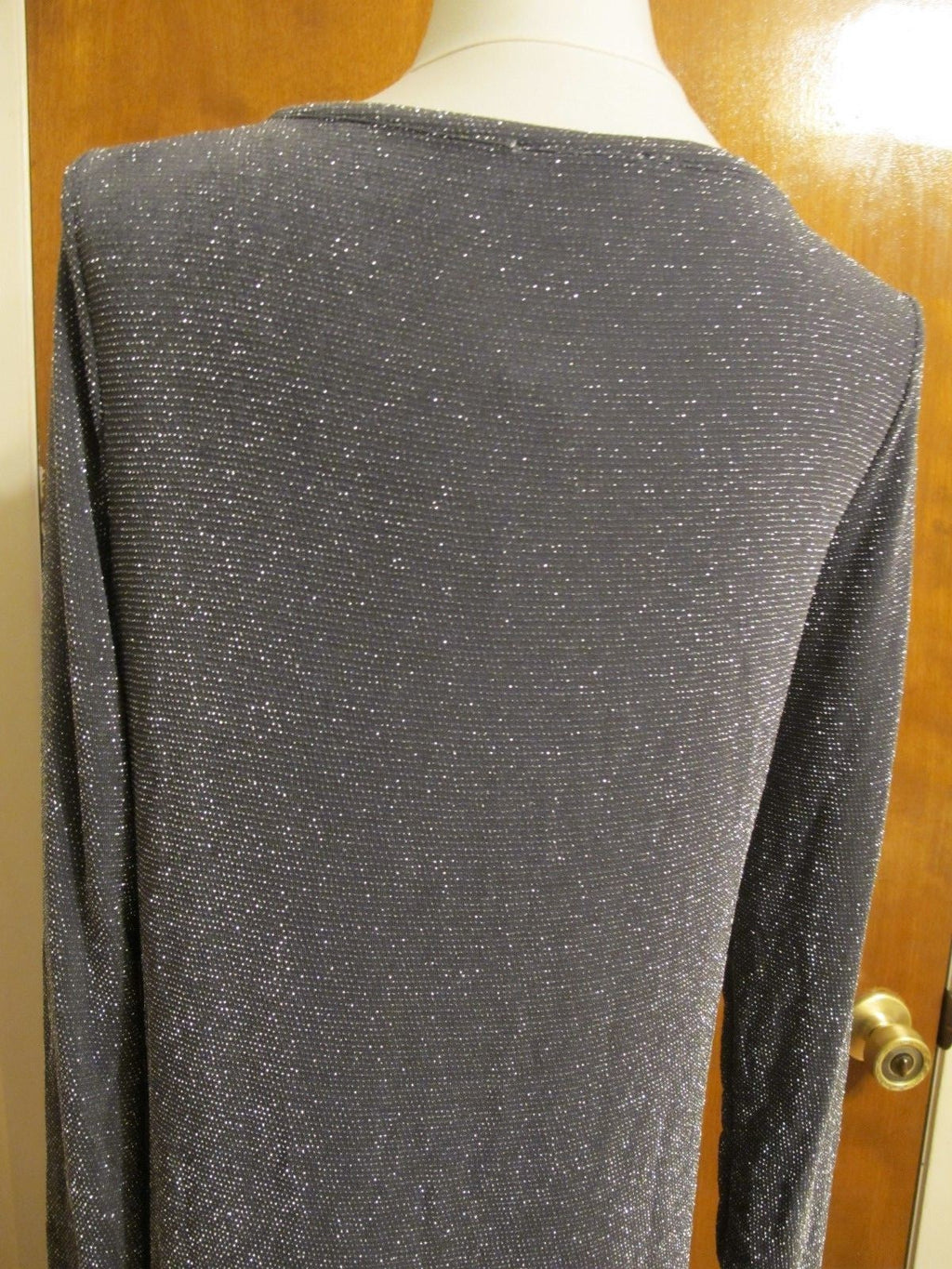 Michael Kors women’s gray boat neck jersey evening dress size Large New