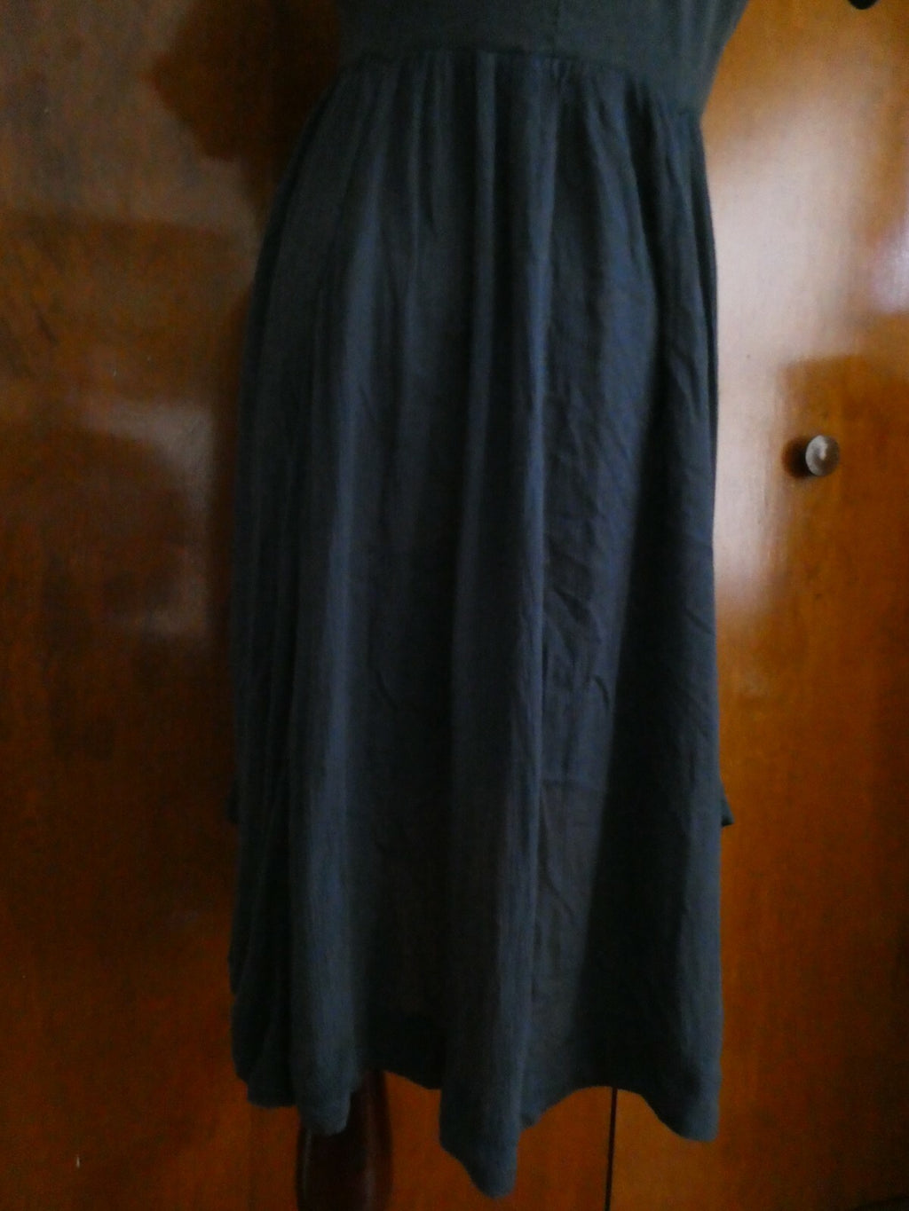 Free People Women’s Asymmetric Blue Embroidered Soft Cotton NWT Dress XSmall 