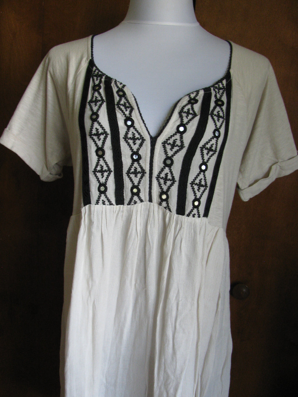 Free People Women's sand embroidered dress New