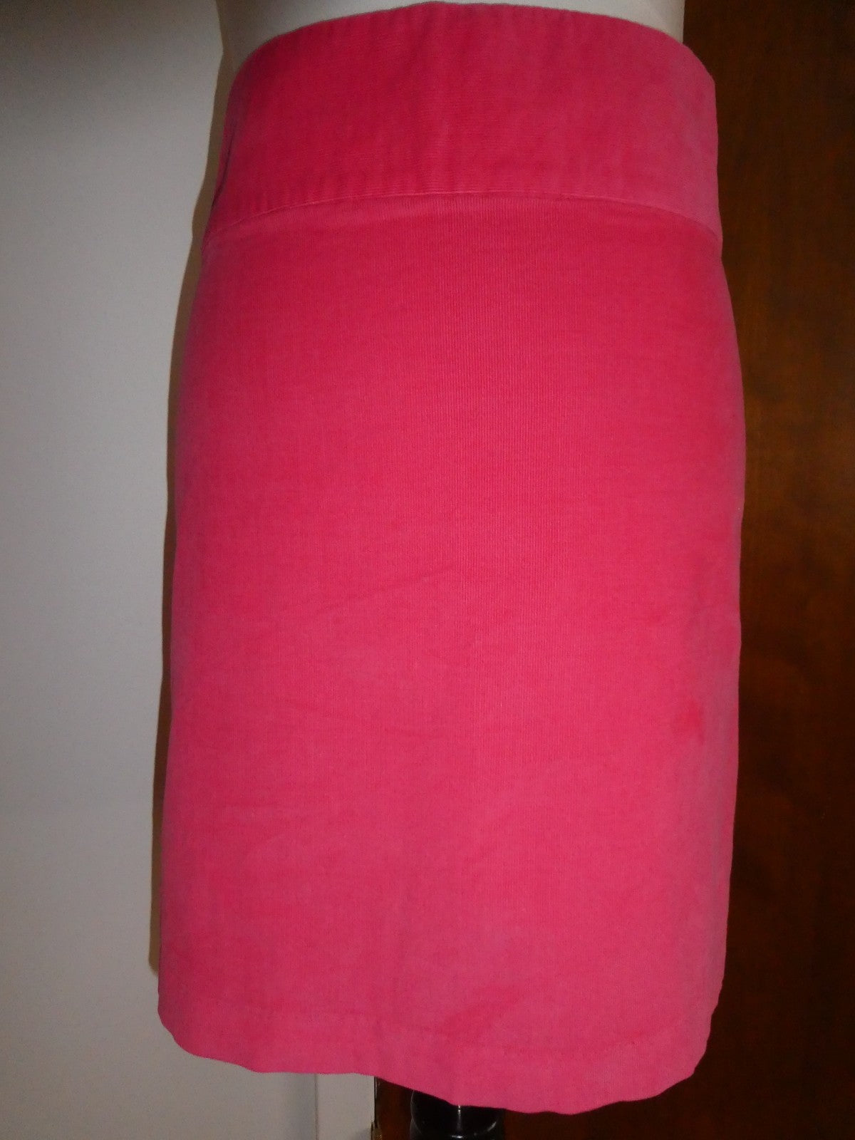Castaway Pink Women 100% Cotton Pencil Short Skirt Women’s Back Zip 12,14 NEW