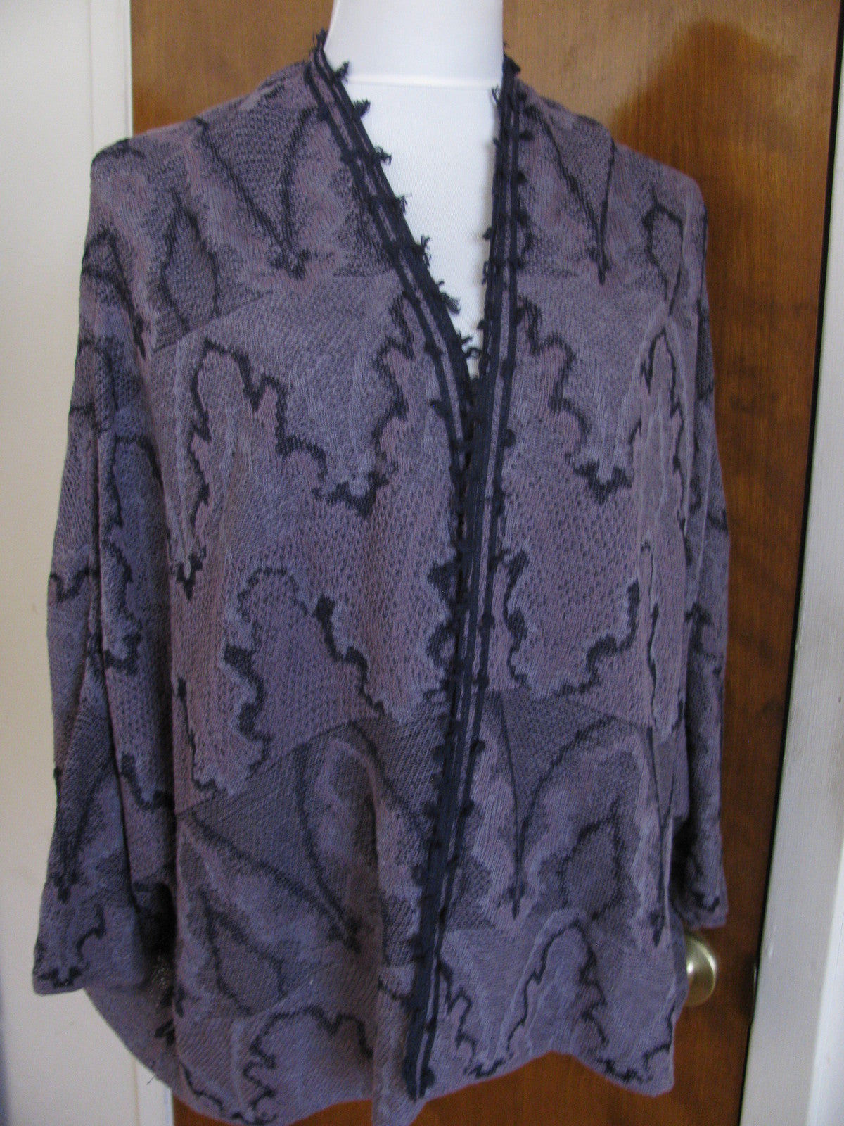 Free People women’s midnight open front flowing sleeves cardigan Medium New