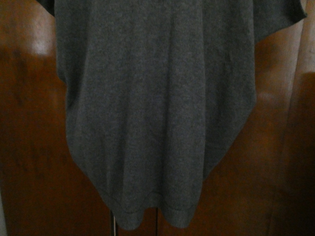 Ann Taylor Loft women's gray cotton/viscose stylish open front cardigan Small