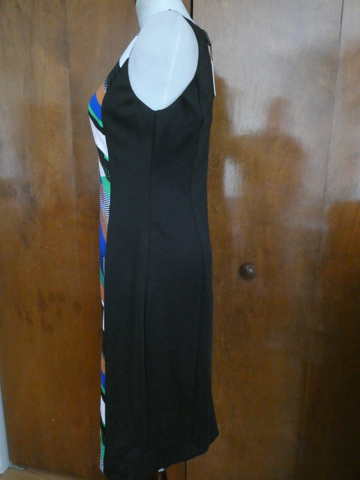 Calvin Klein women's black multicolor detailed dress size 6 