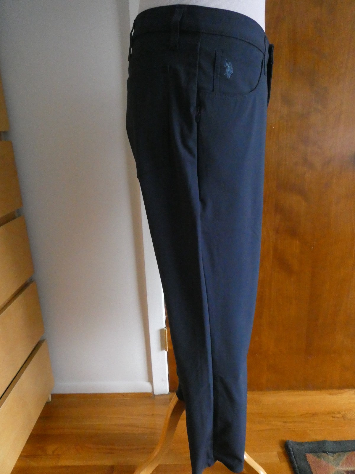 U.S. Polo Assn Men Slim Straight Active Stretch Pants 40x32 Navy CUNV 11D391NA