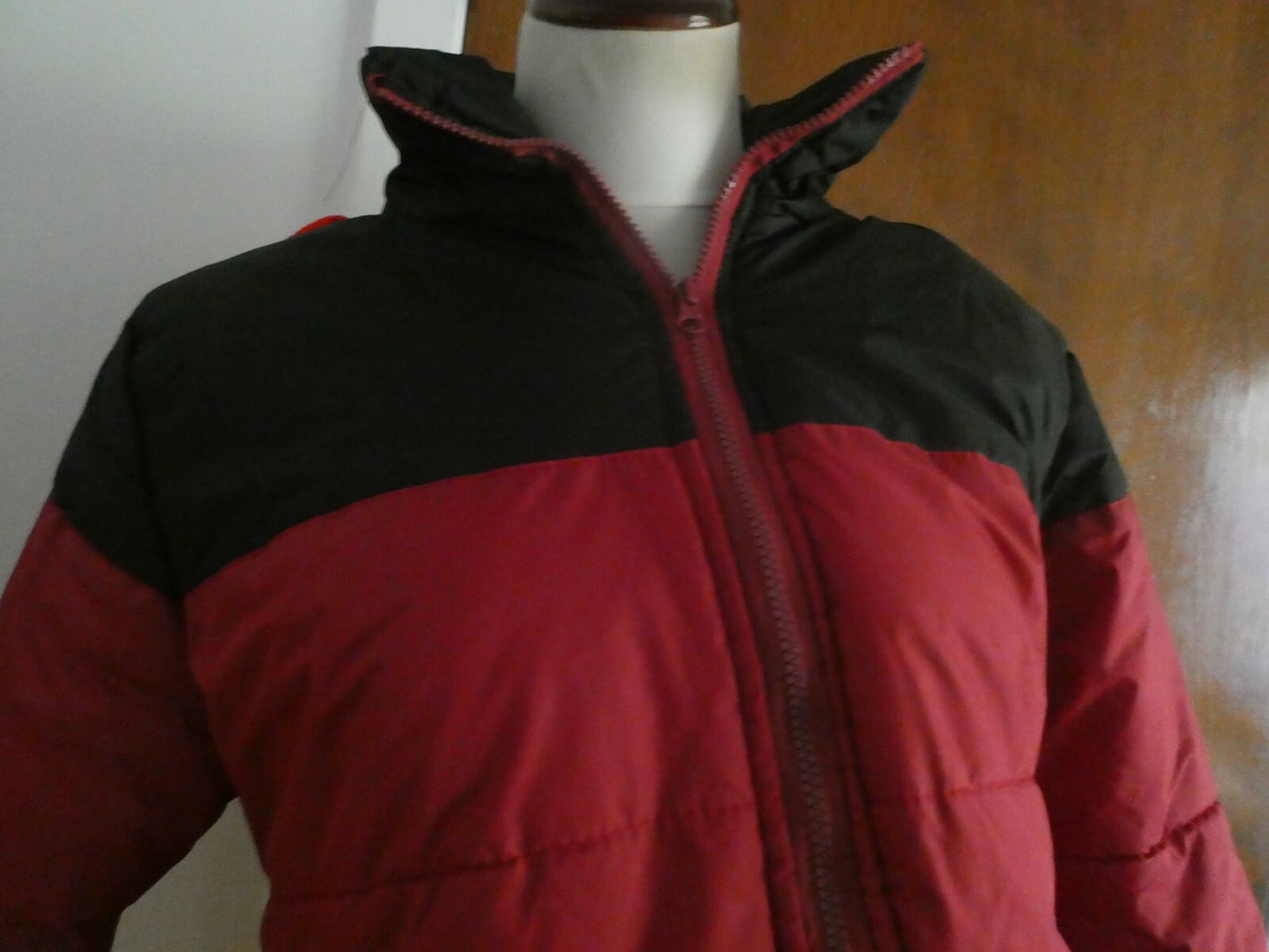 JUST Women’s Jacket Coat Red/Black Removable Hooded Size Small