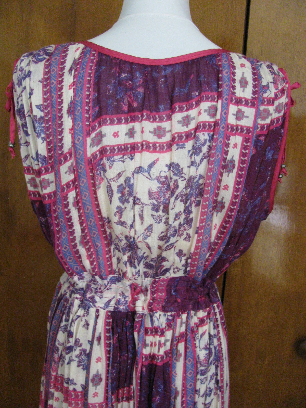 Free People women’s multi color asymmetrical hem NWT soft rayon dress size Large