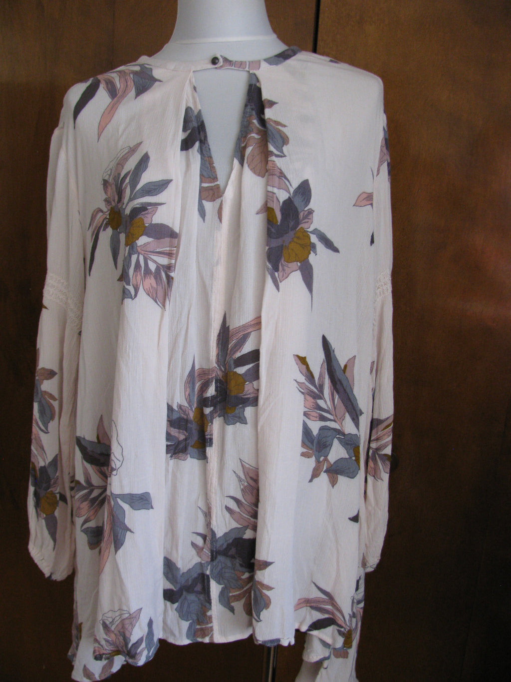 Free People Women’s Pearl Combo Rayon floral print Top New