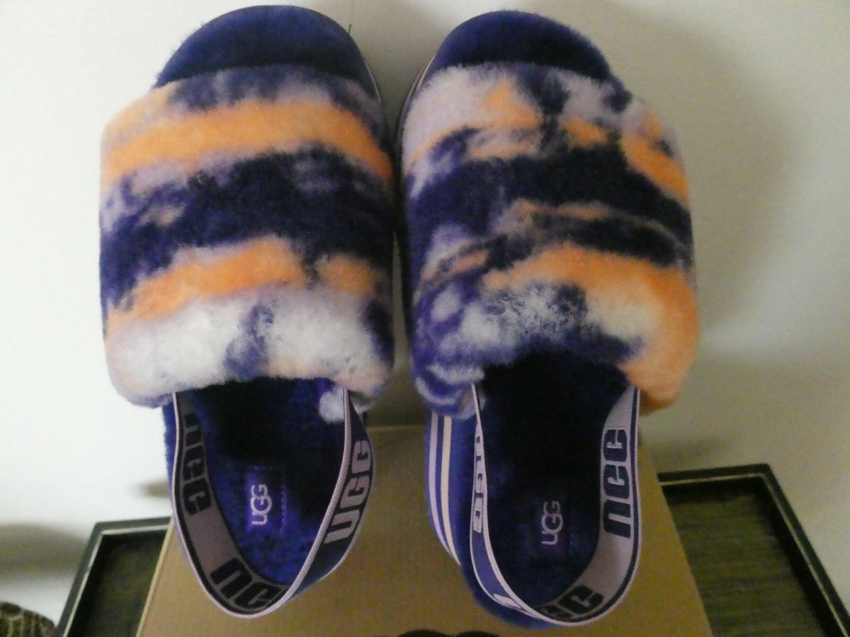 UGG Disco Marble Slide Slippers Platform Sheepskin Upper US 6,US 8 Style 1122032