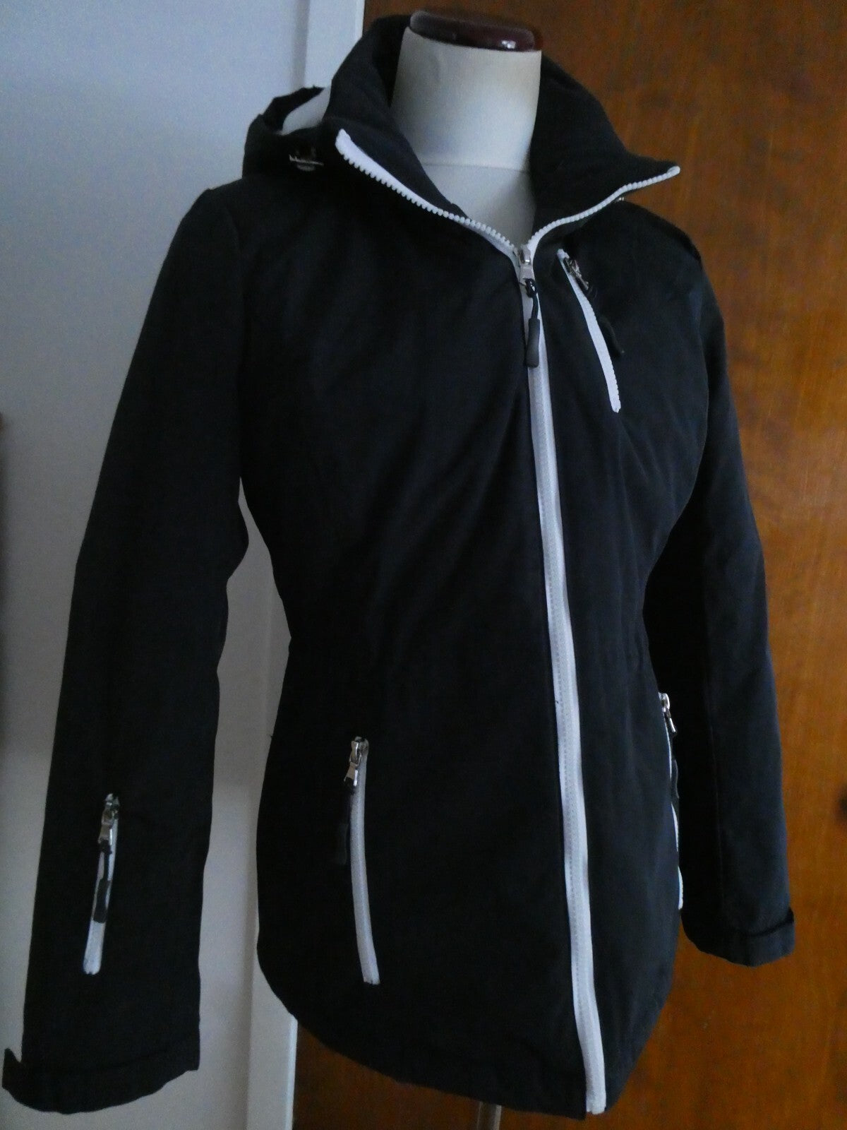 G.H. Bass CO. Junior’s Boys Navy Hooded Winter Coat Jacket Size Small