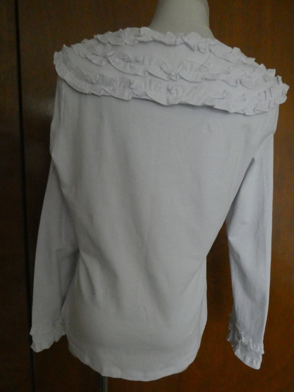 Kenar Women's Cotton Detailed Long Sleeves Tunic Top Blouse Size Large