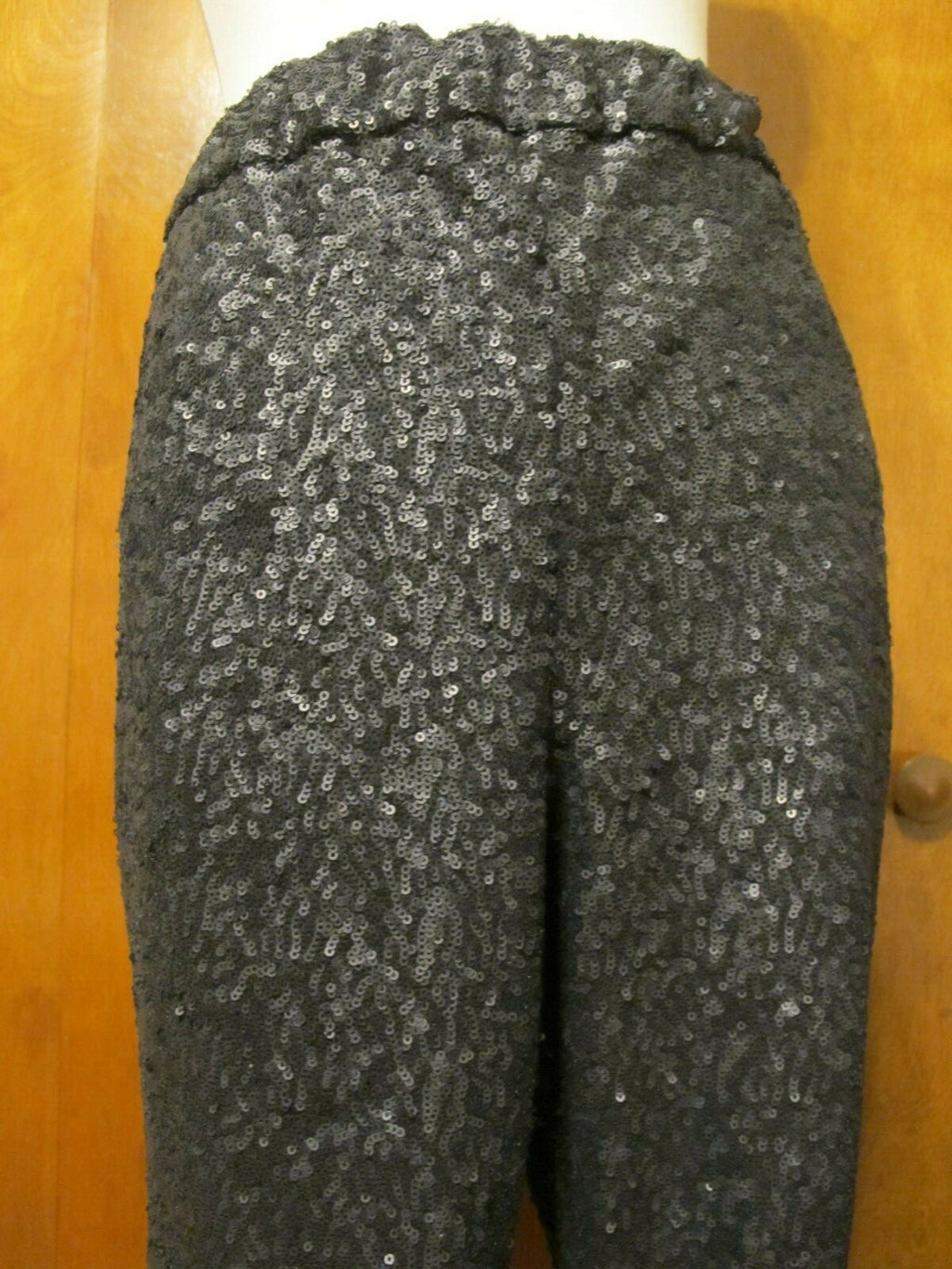 Free People Women's Black Evening Sequin Evening  Have Lined Pants Large