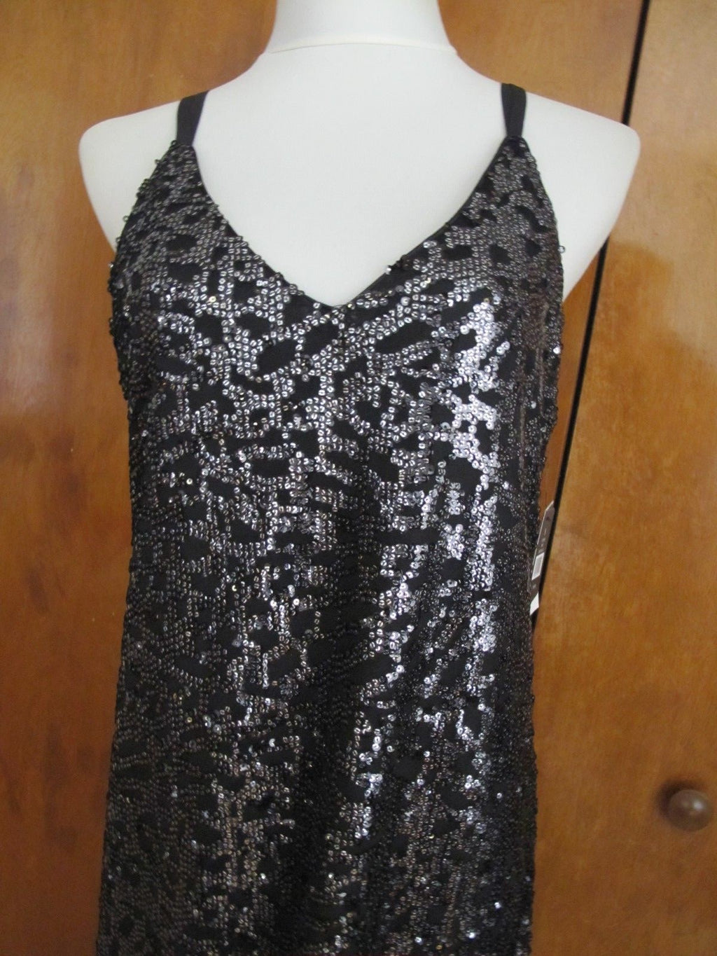 Nic Zoe womens black evening maxi dress Size 8, 10