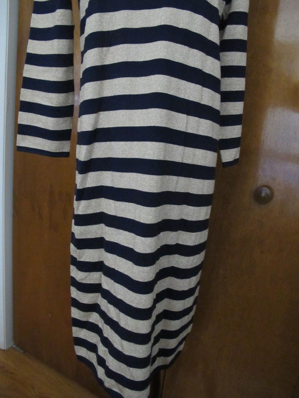 Ralph Lauren women's navy gold NWT dress size medium
