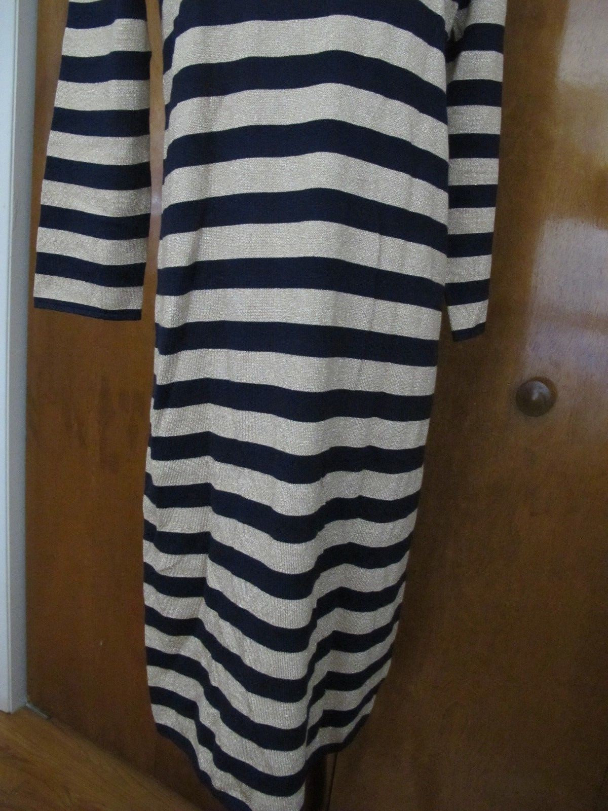 Ralph Lauren women's navy gold NWT dress size medium
