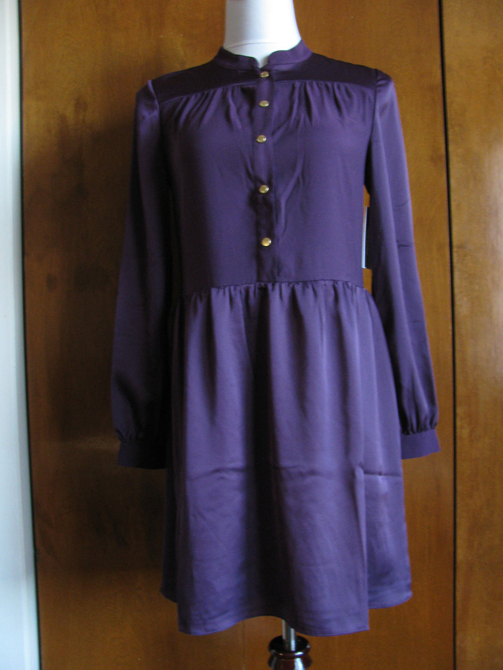 Juicy Couture LA women's blackberry shirt lined dress New Size 2, 4