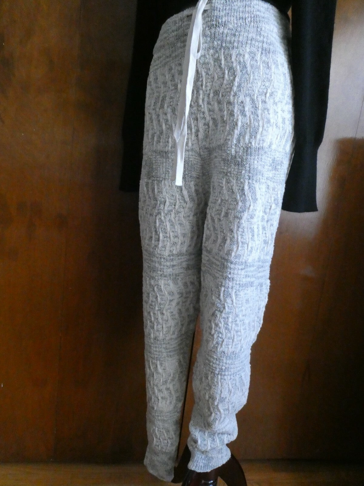 Free People Women's Ivory Comb Jogger Pants 