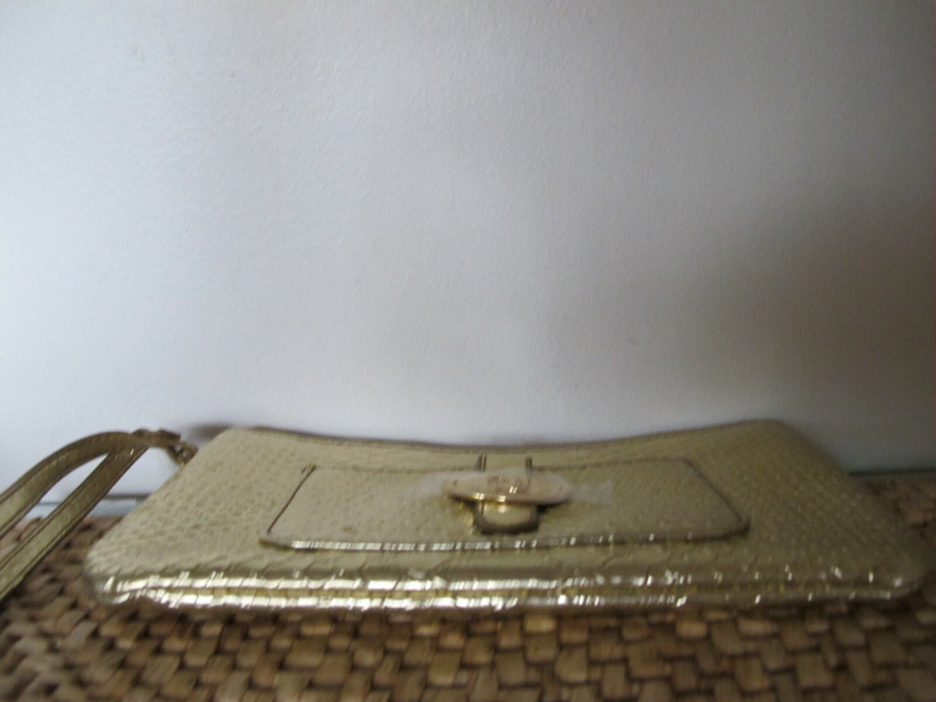 Sharif Since 1827 Gold Makeup Bag Wrist Strap