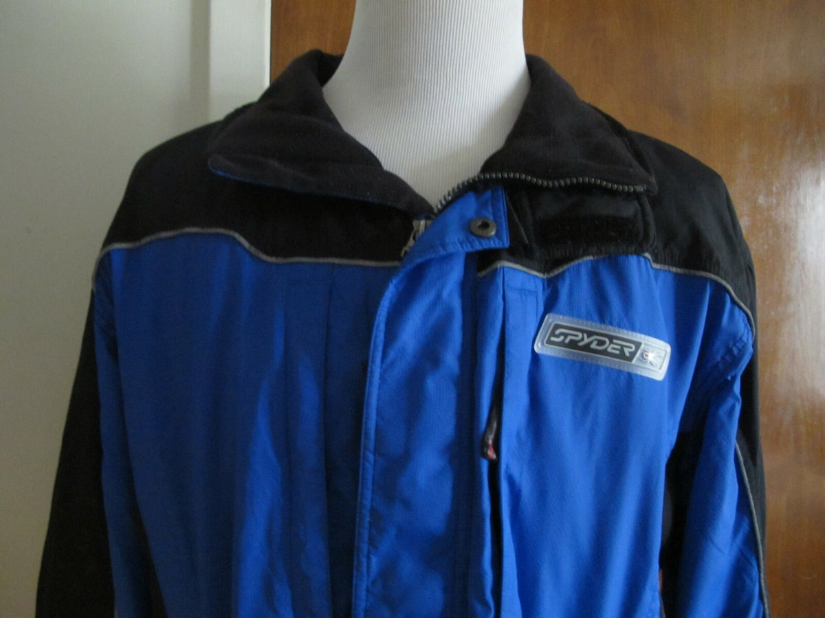 Spyder Men’s Blue/Black Coat Jacket Full Zip Large 