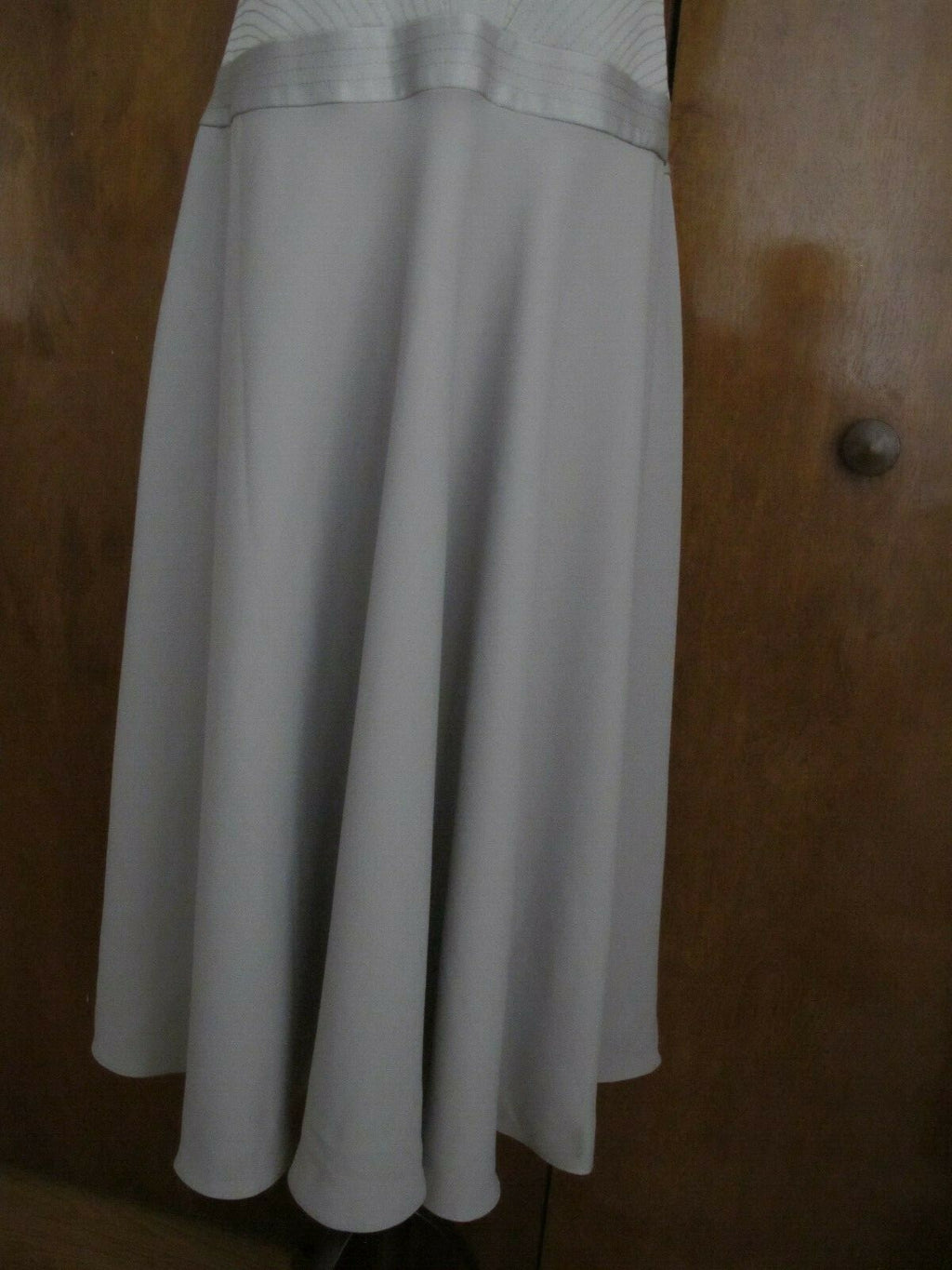 Ralph Lauren women’s  A-Line gray fog lined dress size 14 NEW