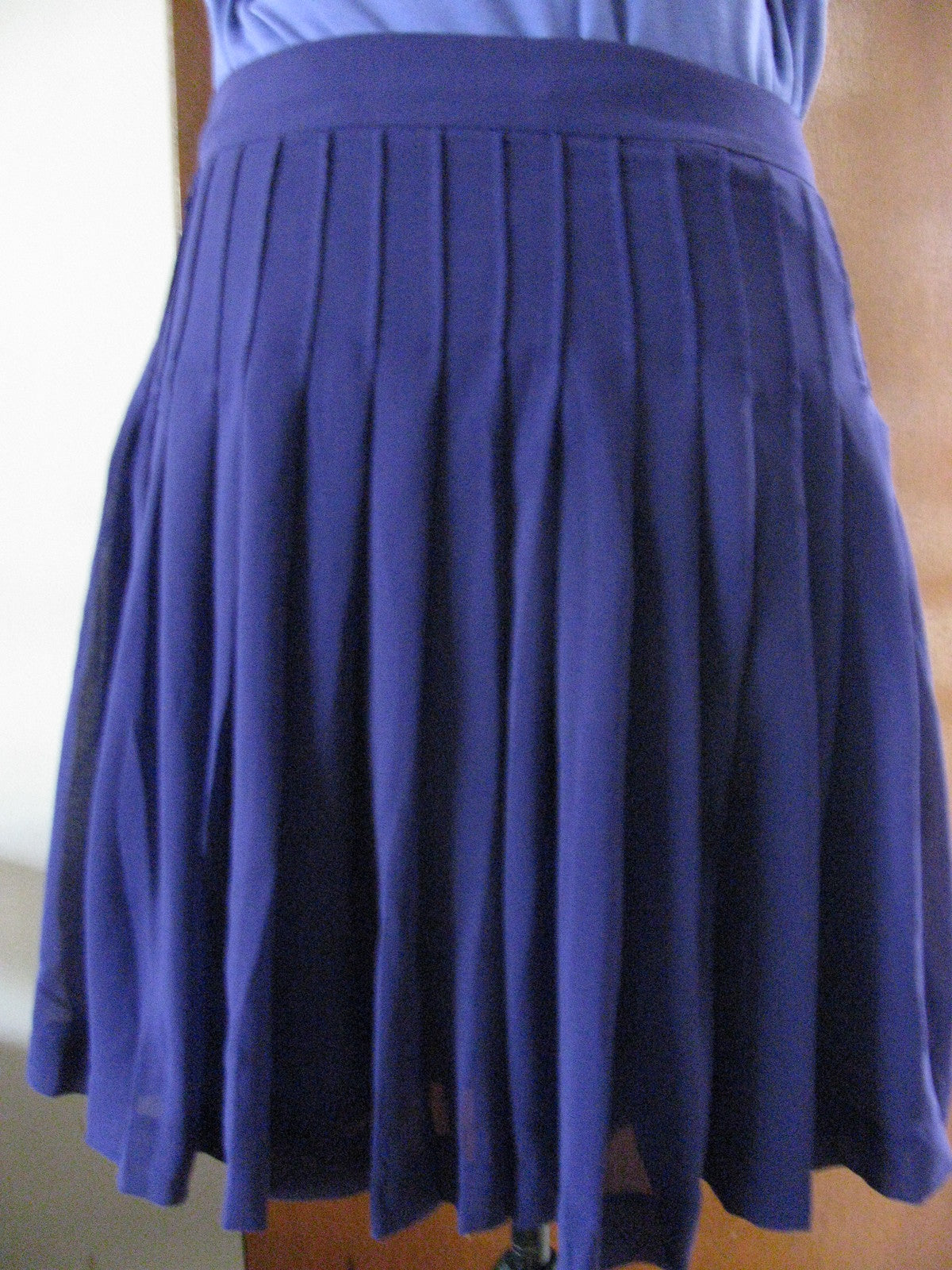 Gap women's purple lined pleated skirt New