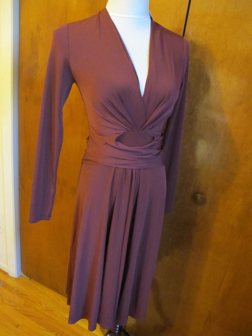 Michael Kors women’s burgundy A-line evening dress 2 
