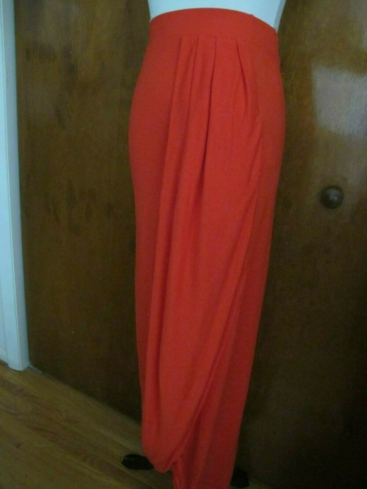 Armani Exchange women's red maxi rayon skirt x-small/thin and petite