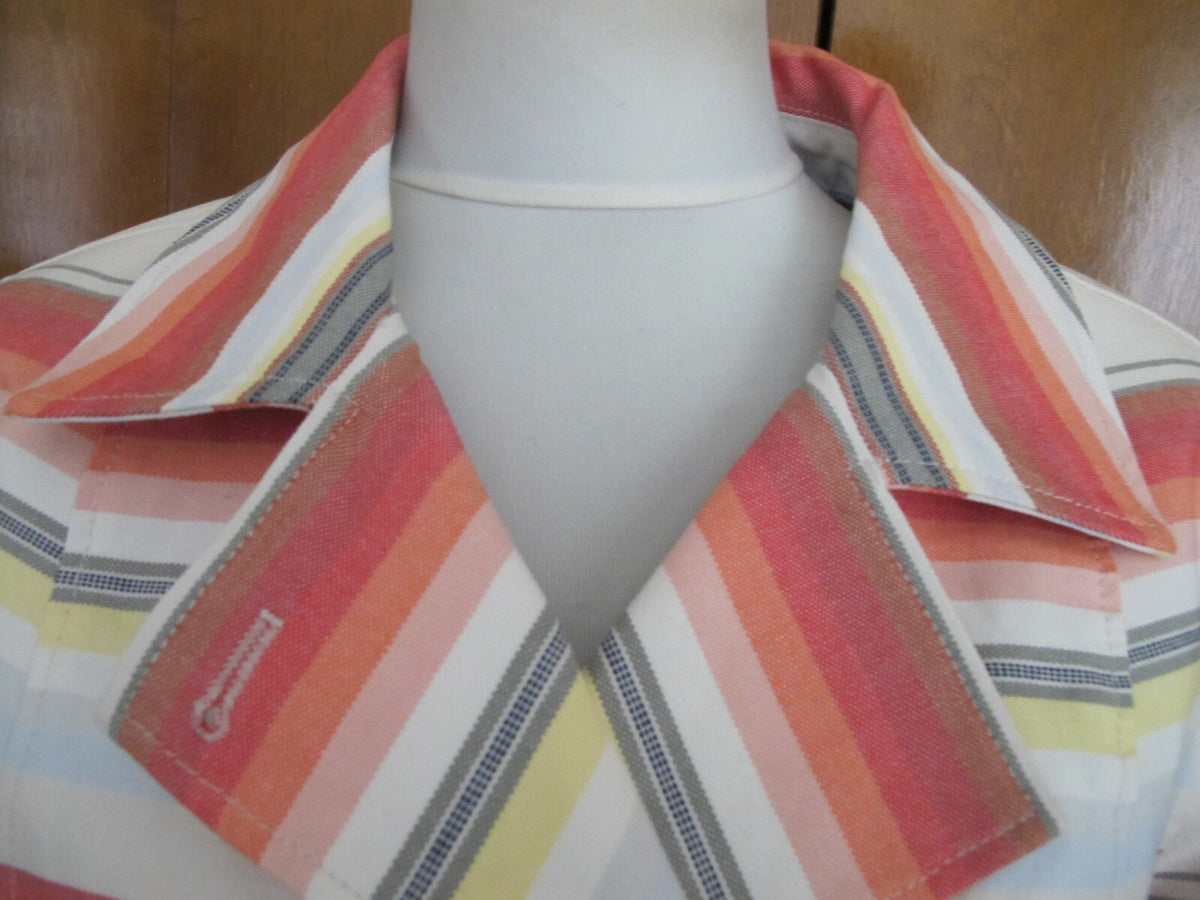 Tommy Hilfiger Women's Linen Multi Color Buttons Blazer Size XLarge