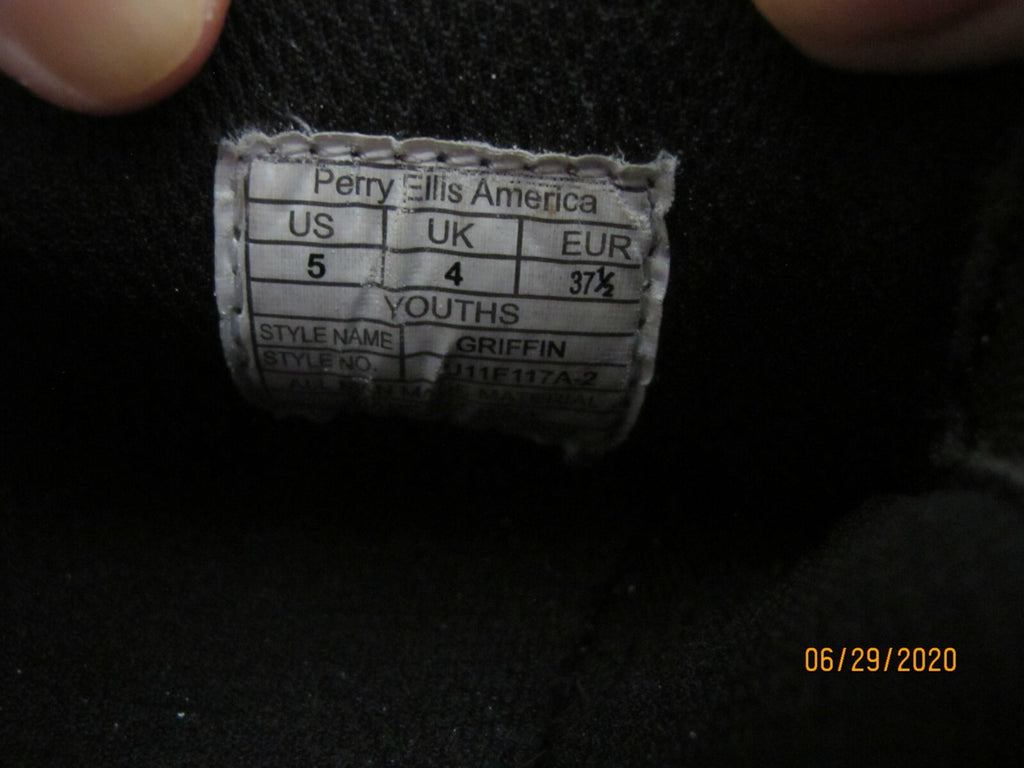 Perry Ellis America Boys Brown Slip On Shoes 5 