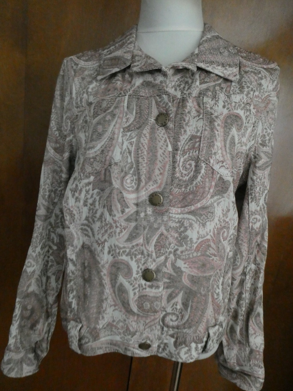 Fashion Born Again Women's Multicolor Detailed Blazer Size Large