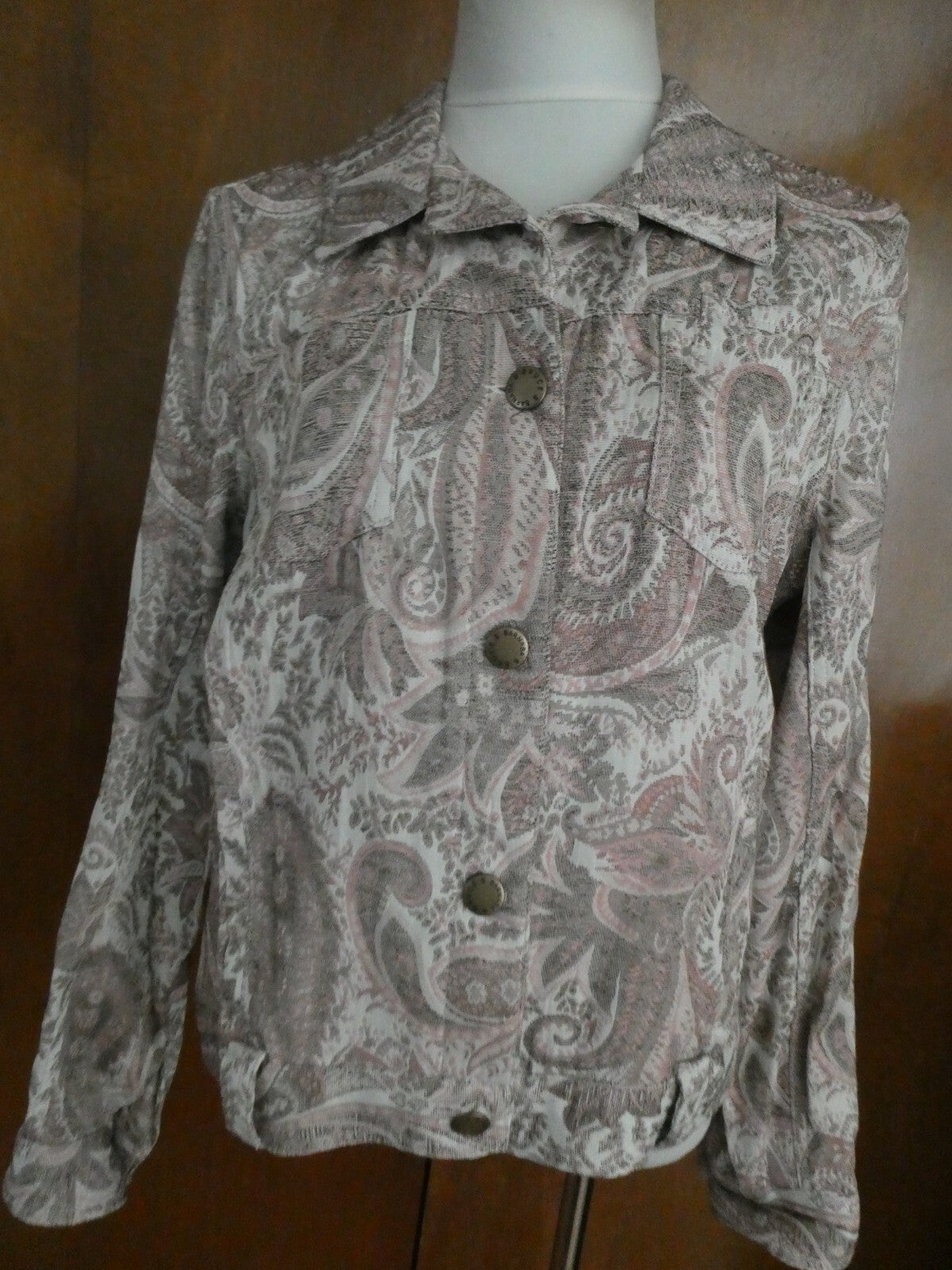Fashion Born Again Women's Multicolor Detailed Blazer Size Large