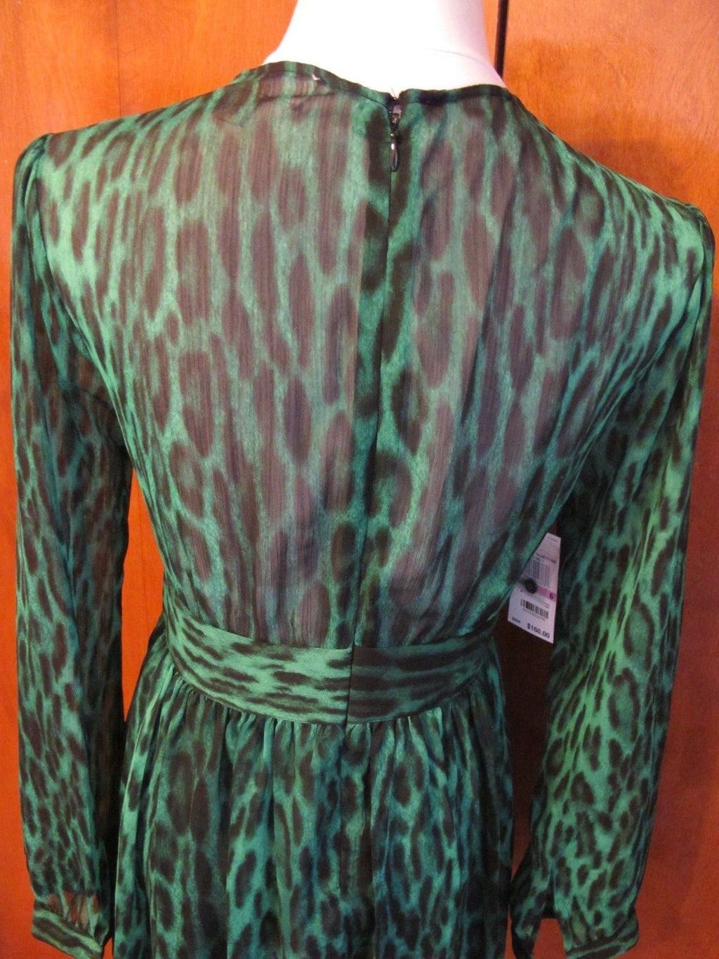 Michael Kors women’s palmetto green evening detailed lined dress 6 