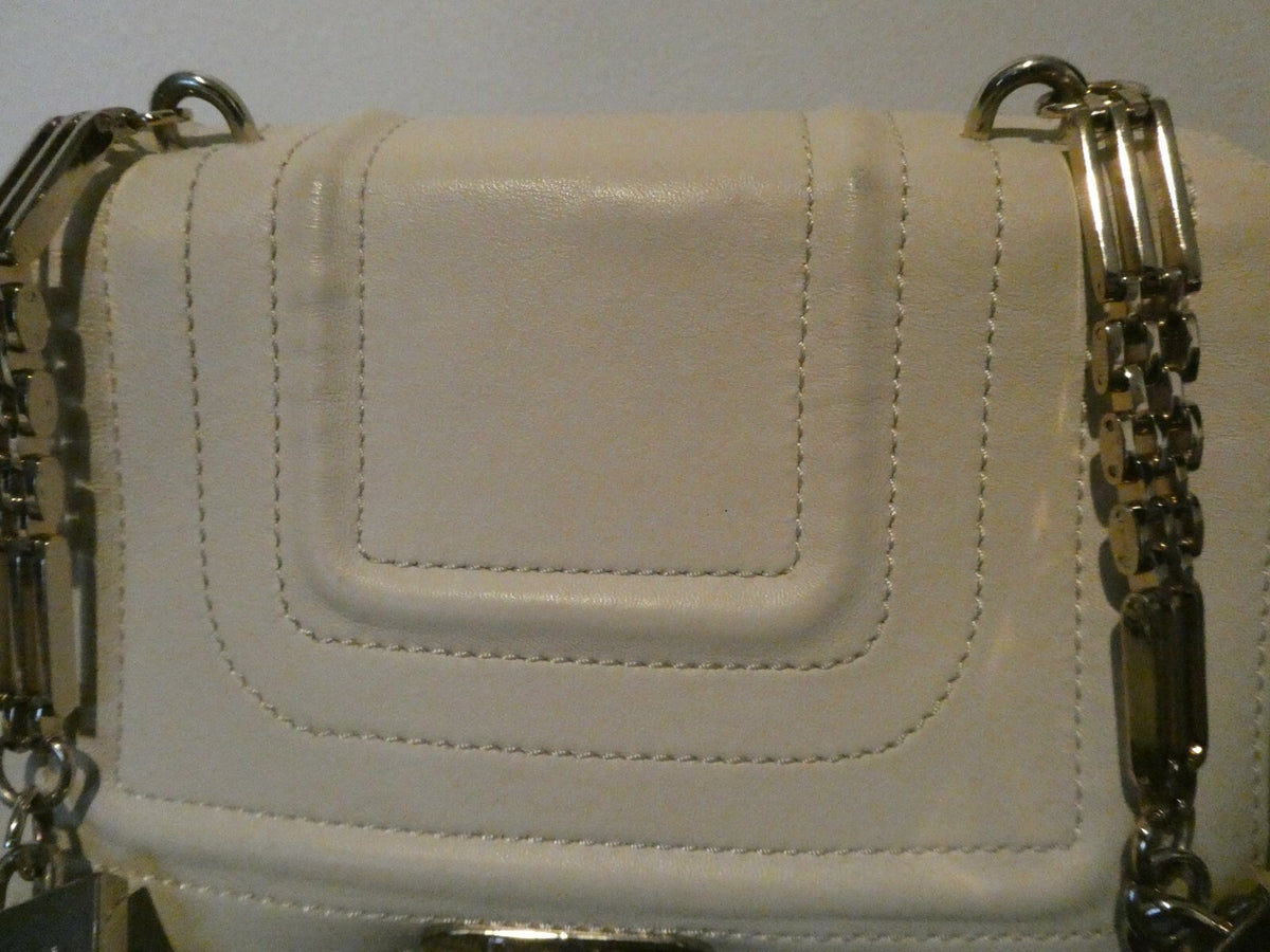 Reiss Almond Chain Strap Shoulder Crossbody Purse Leather Handbag Tote 