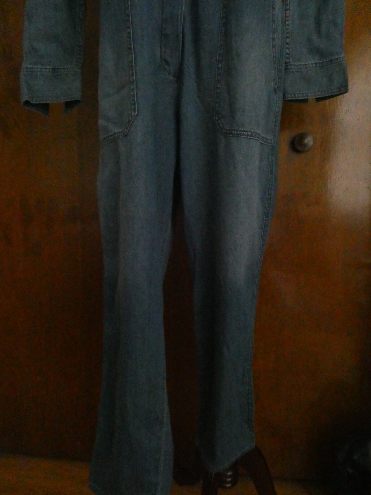 Gap Denim Jeans Blue Cotton Long Sleeves Jumper Jumpsuit Medium