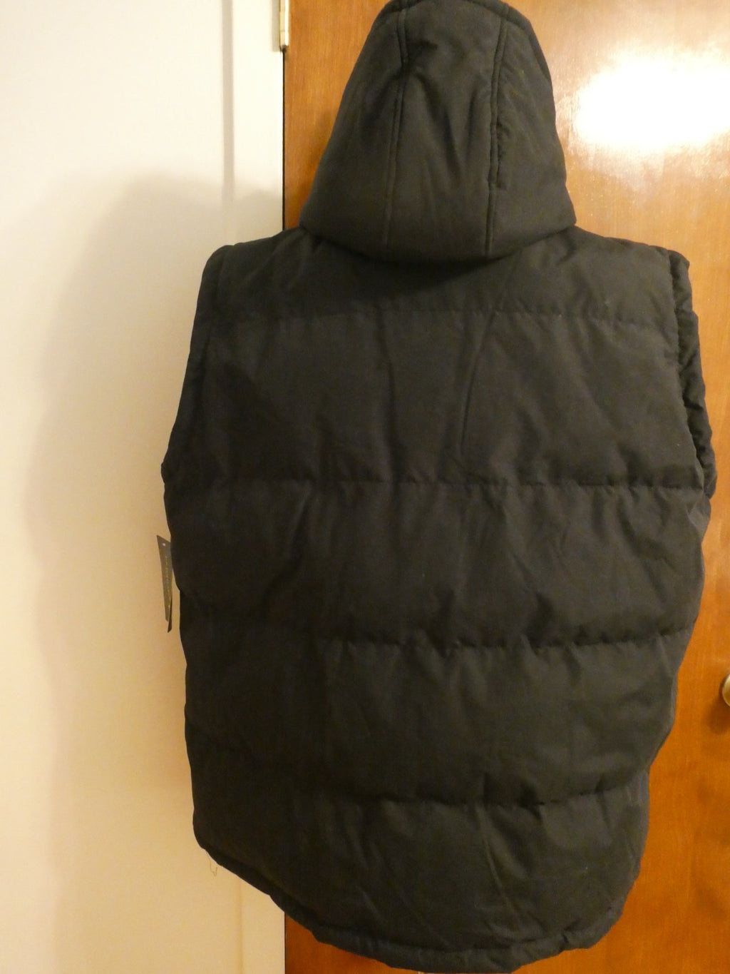 U.S. Polo Assn. Men's Full Zip Puffer Winter Vest Jacket black hood Size XXL