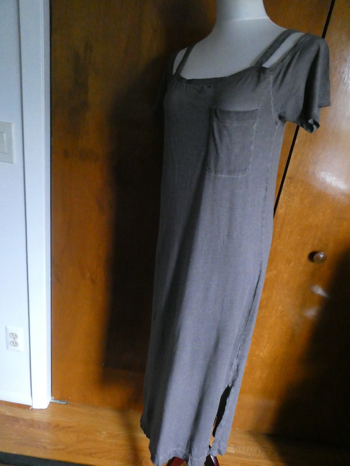 Anthropologie Cloth & Stone Women’s Gray Cold Shoulder Dress Size Small