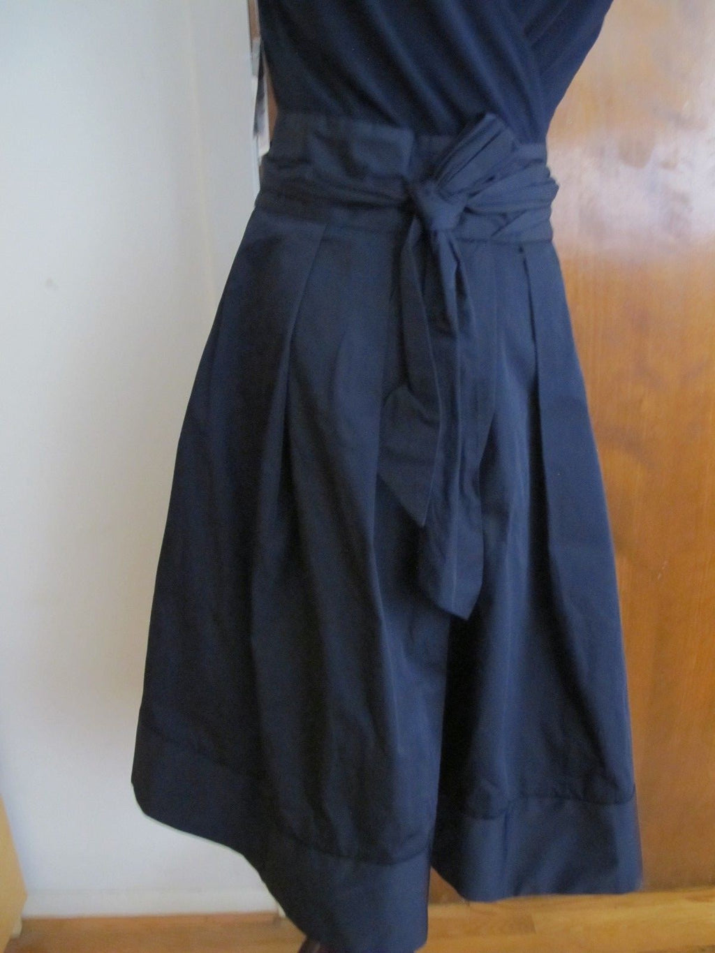 Lauren Ralph Lauren women’s navy pleated skirt detailed dress size 14 NWT