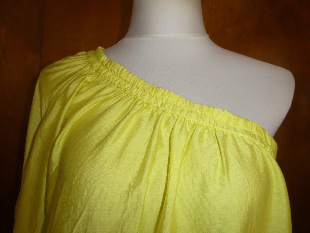 Anthropologie Maeve Women’s Canary Yellow Shoulder Top Blouse Medium, Large