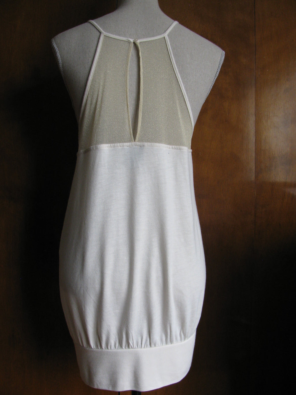 Anthropologie Delleta Women's Ivory Staggered Top New 