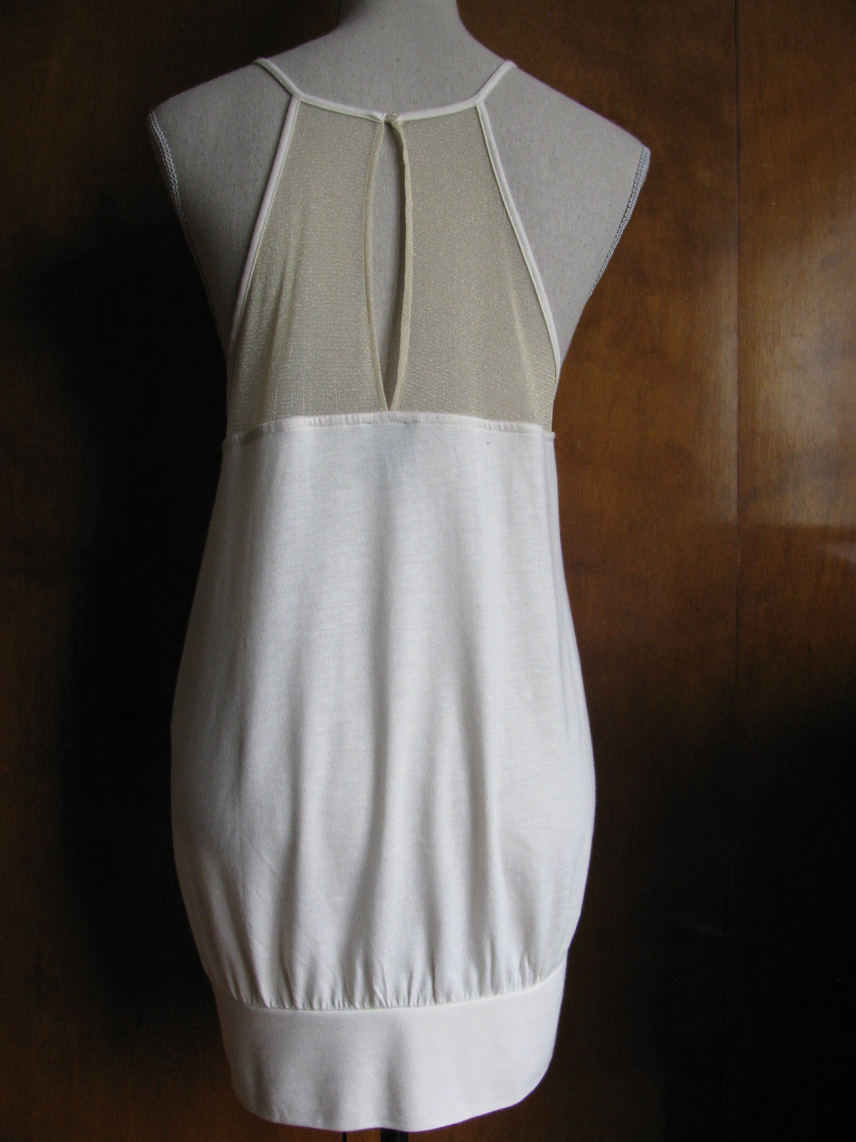 Anthropologie Delleta Women's Ivory Staggered Top New 
