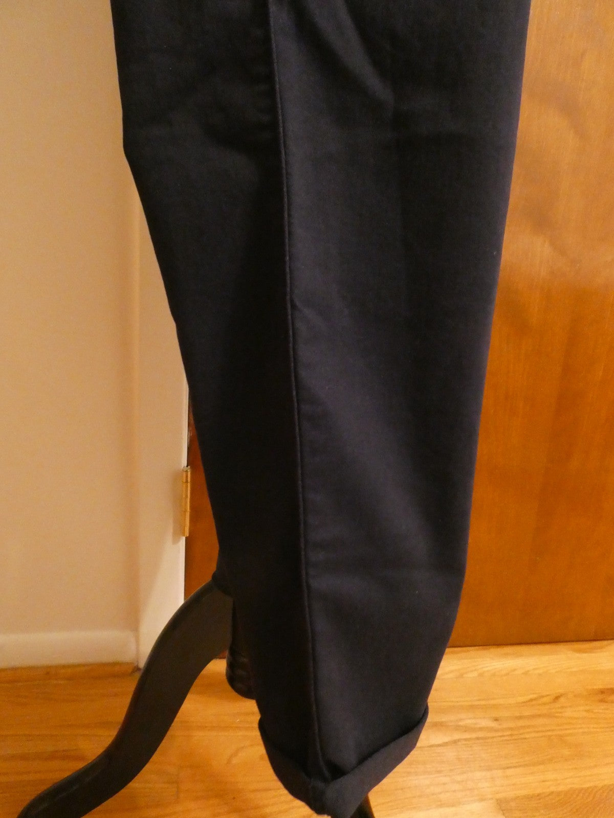 U.S. POLO ASSN. Women Navy Mid Rise Relax Fit Denim Slim Chino Pant 16 (fits 14)