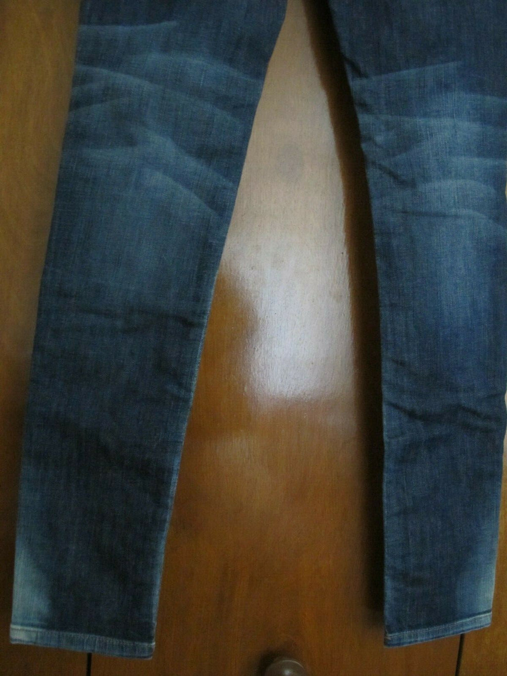 Free People Artisan De Luxe Patched Skinny Women's Jeans size 24 Blue Distressed