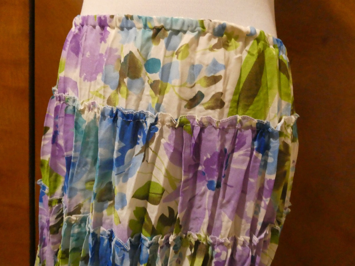 Allison Taylor Women's Multicolor Full Lined Pleated Skirt XLarge