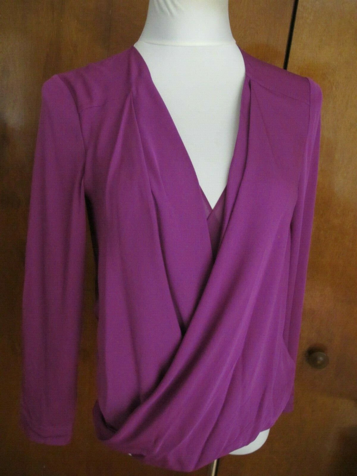 Diane von Furstenberg Evening silk purple top/blouse Size 4