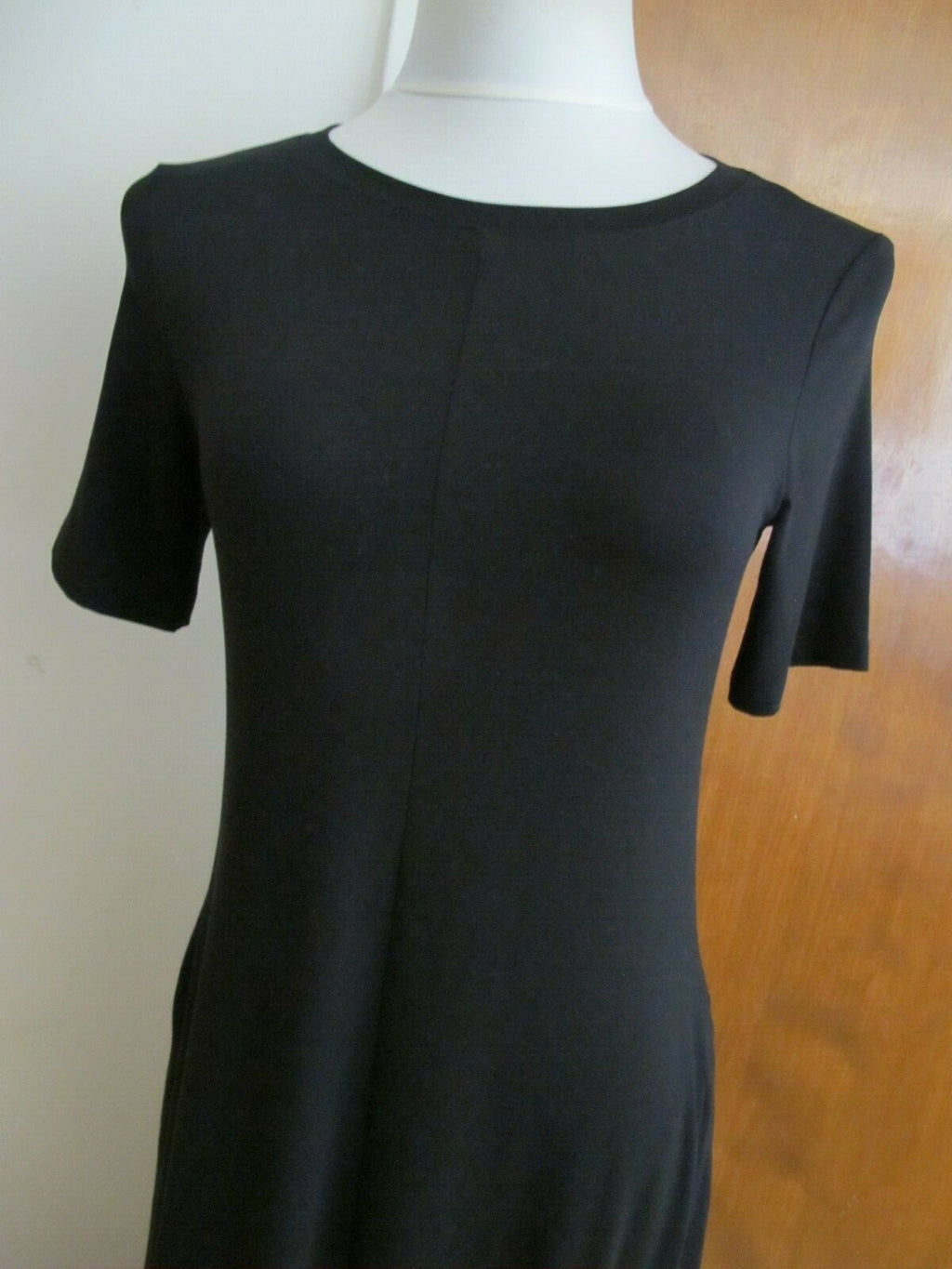 Eileen Fisher women's black A-line dress size PP/PTP