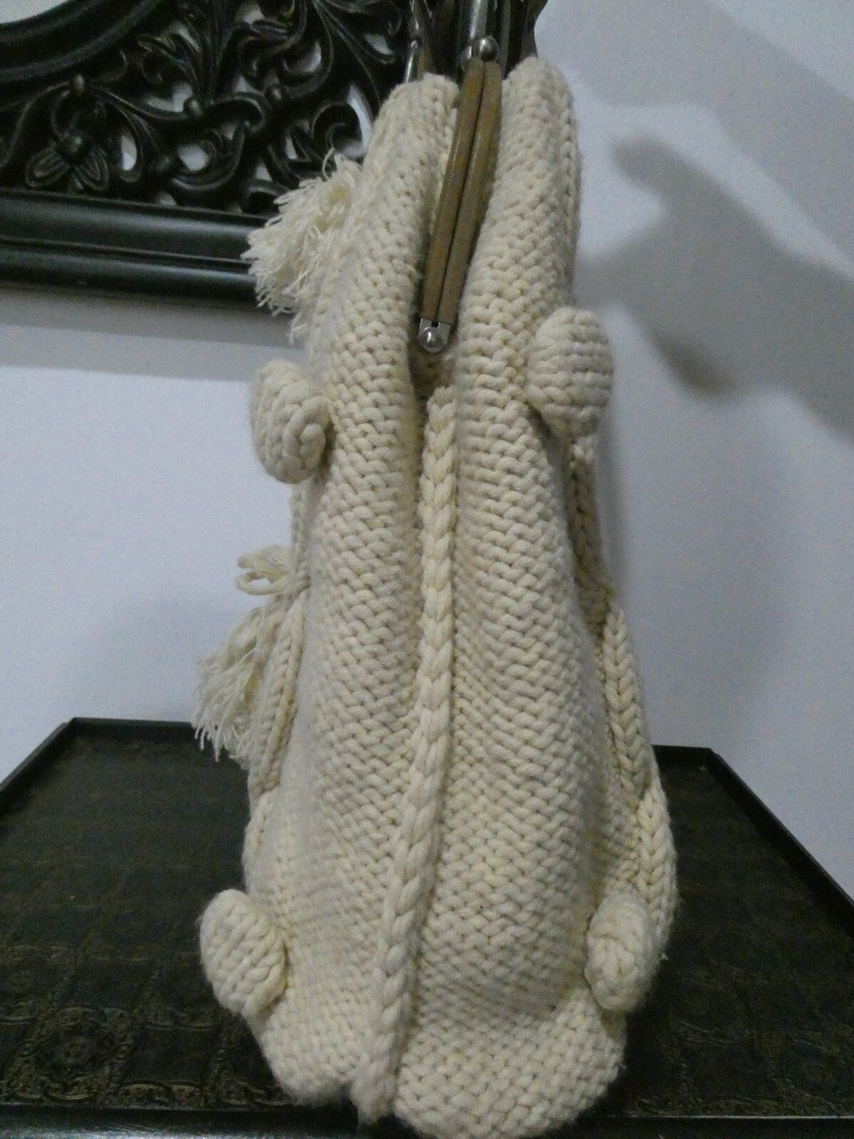 Juicy Couture Women’s Beige Knitted Large Shoulder Bag