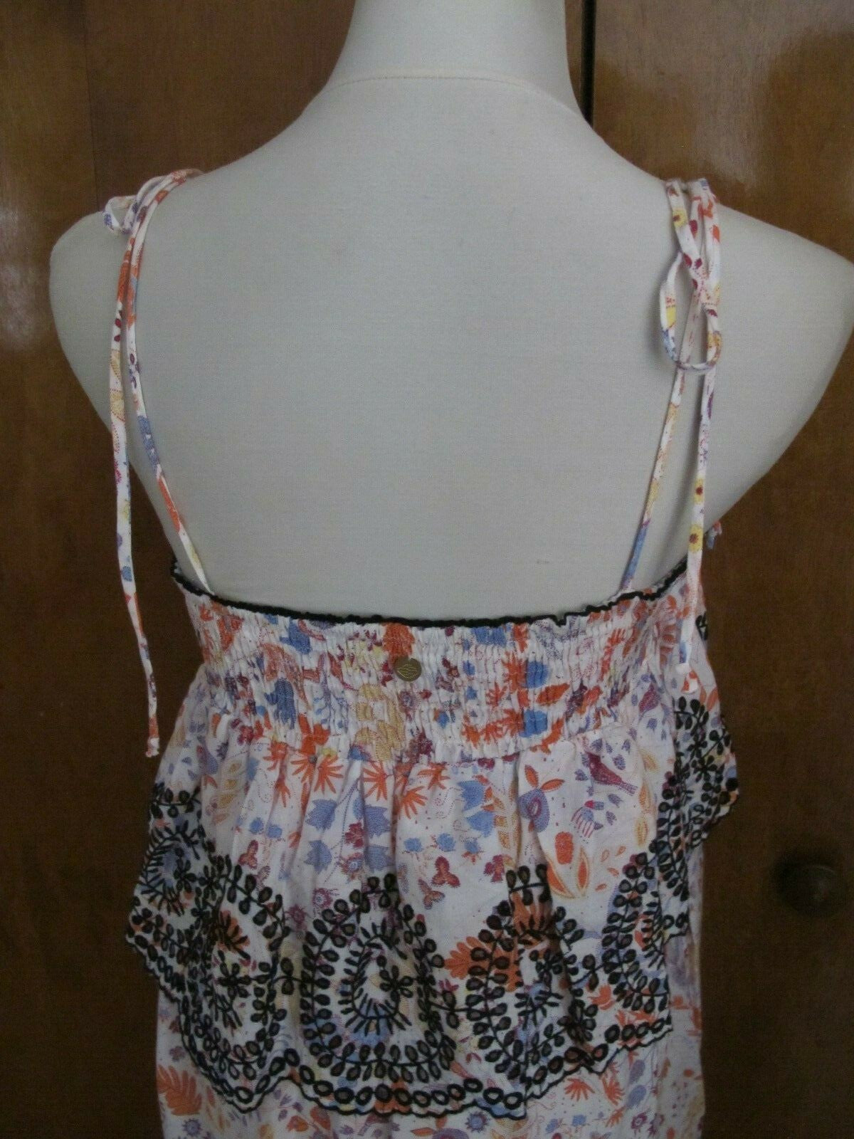 Anthropologie Antick Batik Women Multi Colored A-Line Dress Medium