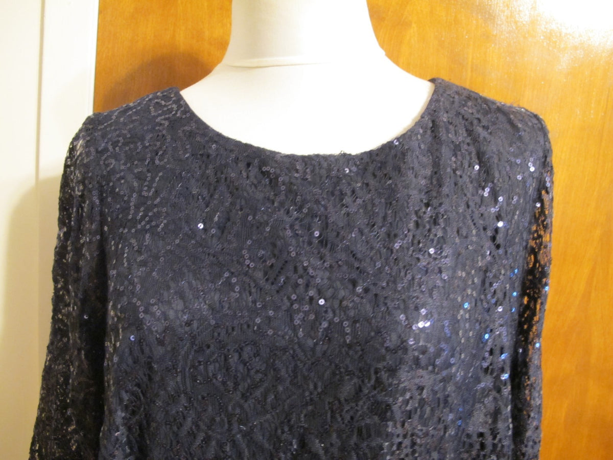 Alex evenings women’s navy maxi gathered evening dress size 20W 